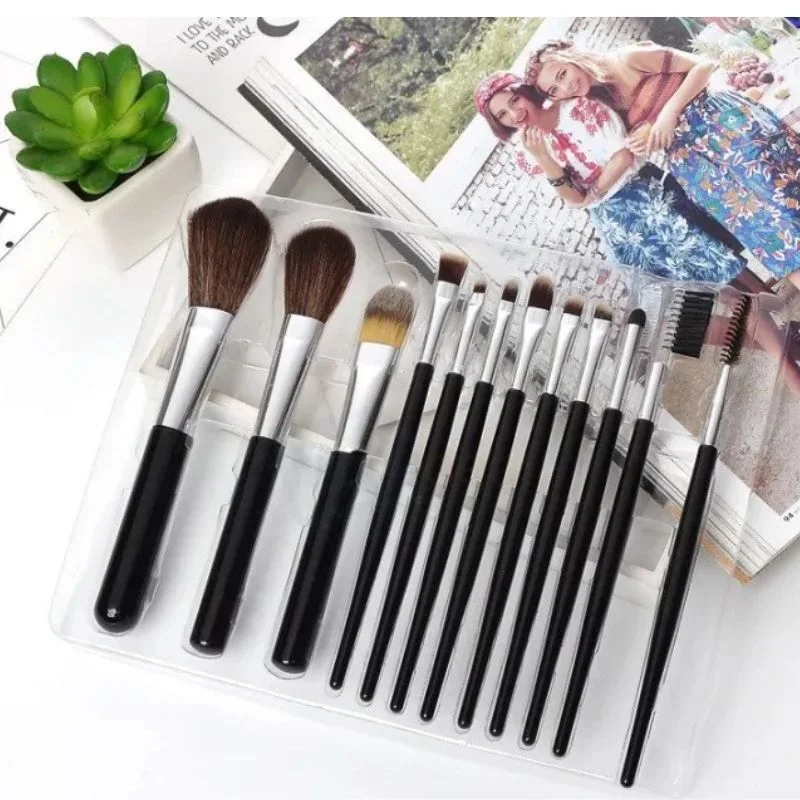 Makeup Brush Set – 12-Piece Professional Makeup Tool Kit | Soft, High-Quality Synthetic Bristles | Huada | Fit Me | Pabibrow - Image 3