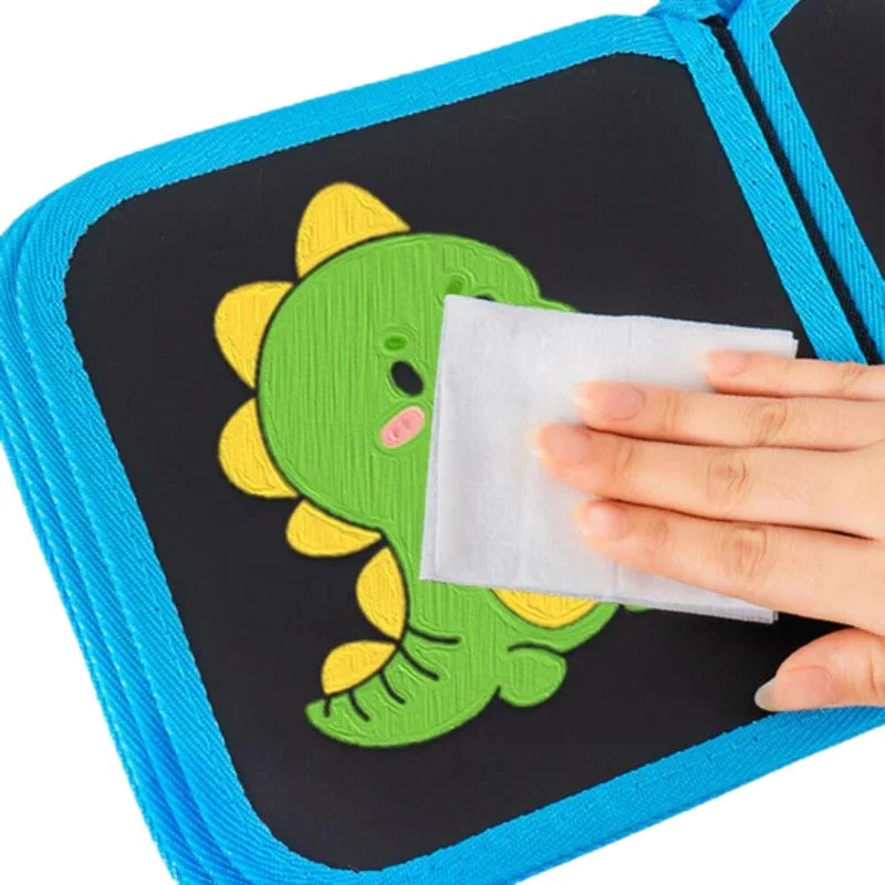 Erasable Doodle Drawing Book for Kids | Reusable Waterproof Activity Book with 3 Pens & 3 Wipes | Random Designs - Image 4