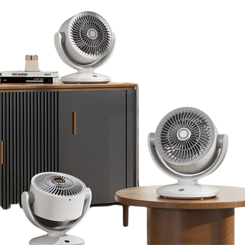 Oscillating Desktop Circulating Fan FT-905 | Rechargeable Mini Table Fan with LED Display & 3 Speeds - Image 3