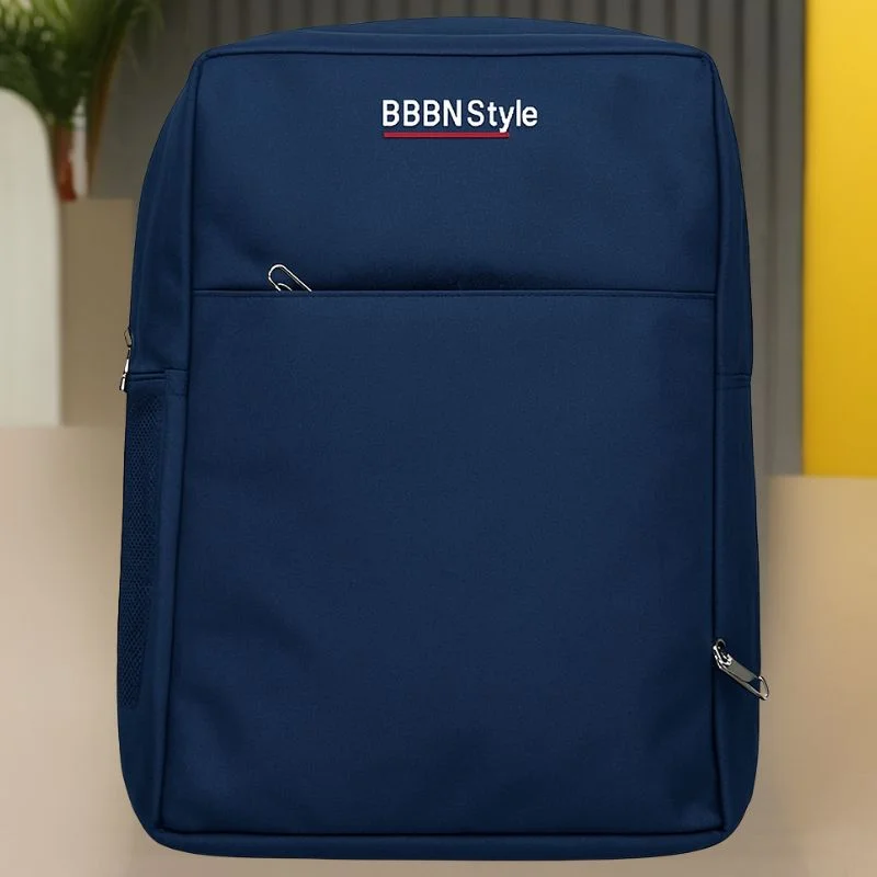 Slim Business Laptop Backpack | Lightweight Travel & Office Bag with Multi-Pockets | Navy Blue - Image 4