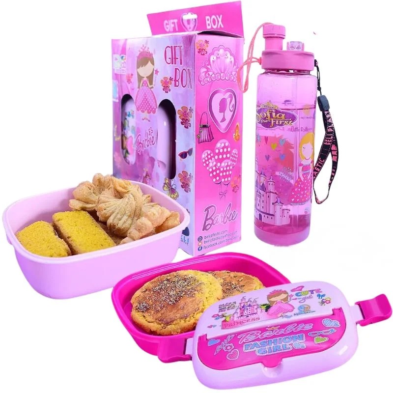 2-in-1 Kids Lunch Box & Water Bottle Set | School Combo Gift Pack with Bottle & Lunch Box | Multiple Cartoon Characters - Image 3