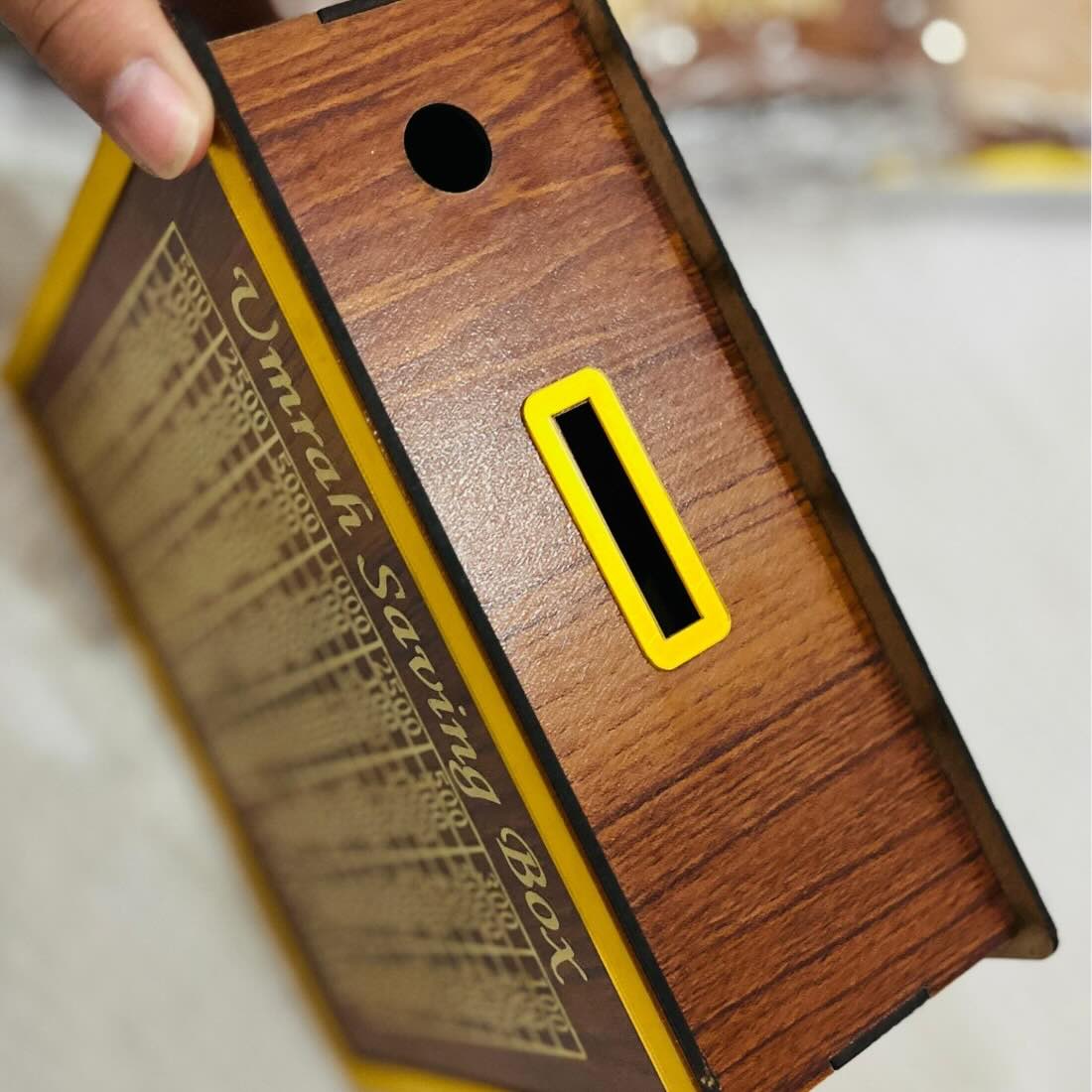 Umrah Saving Box – Premium Wooden | Save PKR 210,000 in 280 Days - Image 3