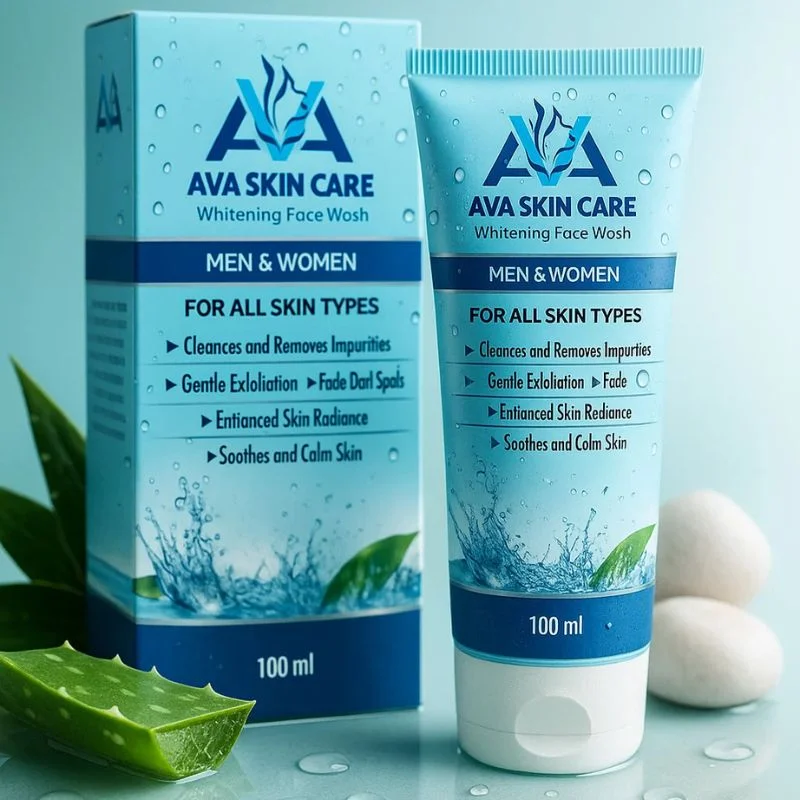 AVA Face Wash | Glycolic Acid & Vitamin-Enriched Brightening Cleanser | Deep Cleansing & Hydrating Formula | For All Skin Types - Image 3
