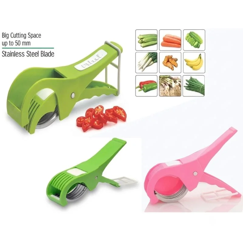 5 Blade Vegetable & Fruit Cutter and Slicer | Multipurpose Vegetable Chopper & Fruit Slicer | Kitchen Cutter with 5 Stainless Steel Blades | Multiple Colors - Image 6