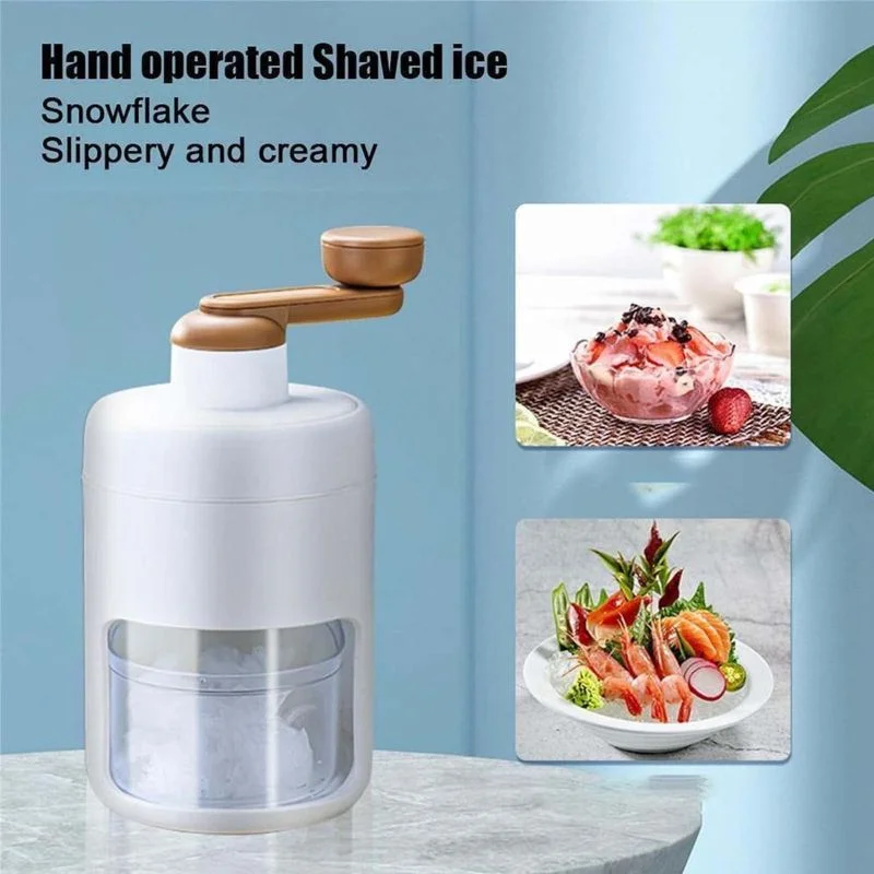 Portable Manual Ice Shaver | Snow Cone & Slush Maker | Stainless Steel Blades | Ice Shaving Machine for Home, Kitchen & Camping - Image 3