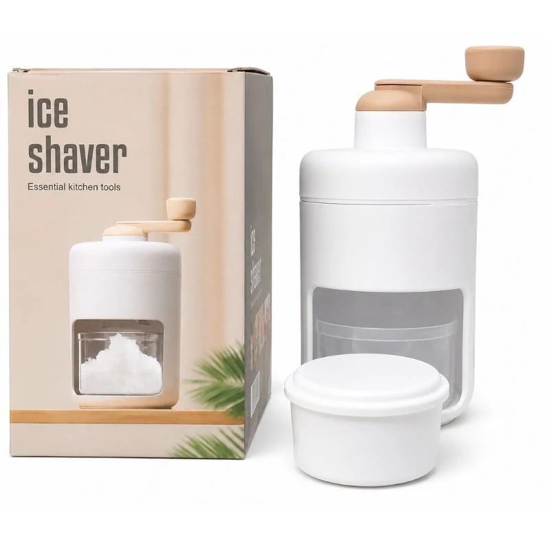 Portable Manual Ice Shaver | Snow Cone & Slush Maker | Stainless Steel Blades | Ice Shaving Machine for Home, Kitchen & Camping - Image 4